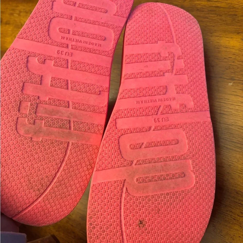 Bright Pink Slide Sandals by Fitflop - Picture 3 of 6